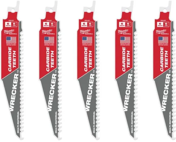 Milwaukee Sticksågblad TCT WRE 150/6T 5 st