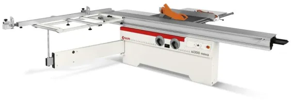 SCM cirkelsåg, SI 300 NOVA med lutande klinga och skjutbord.