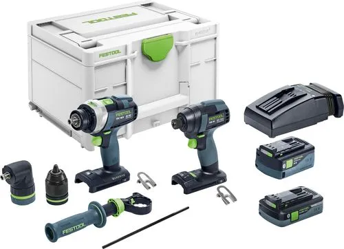 Festool Skruvdragare och borrhammarsats TID 18 5,0/4,0-Set TPC 18/4